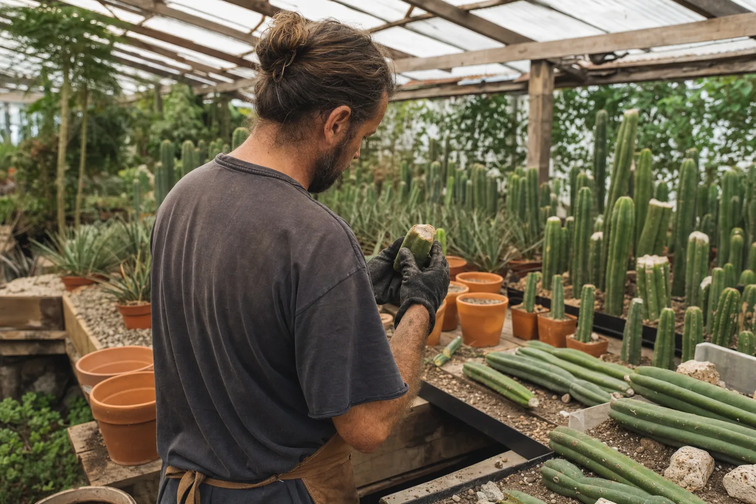 Propagación por esqueje de Trichocereus: enraizamiento, plazos y mermas