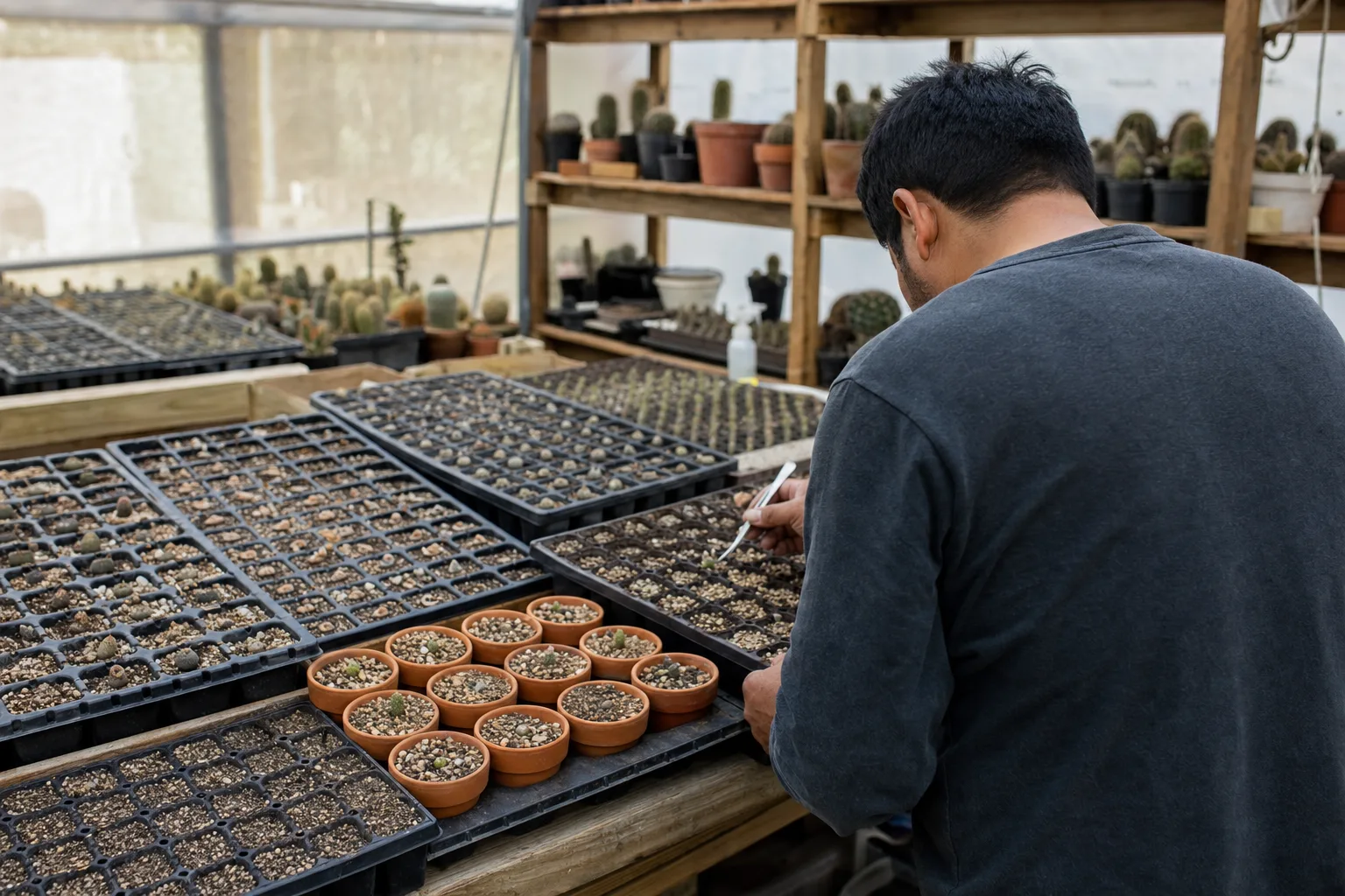 Semillas de Trichocereus: germinación, densidades y paso a maceta