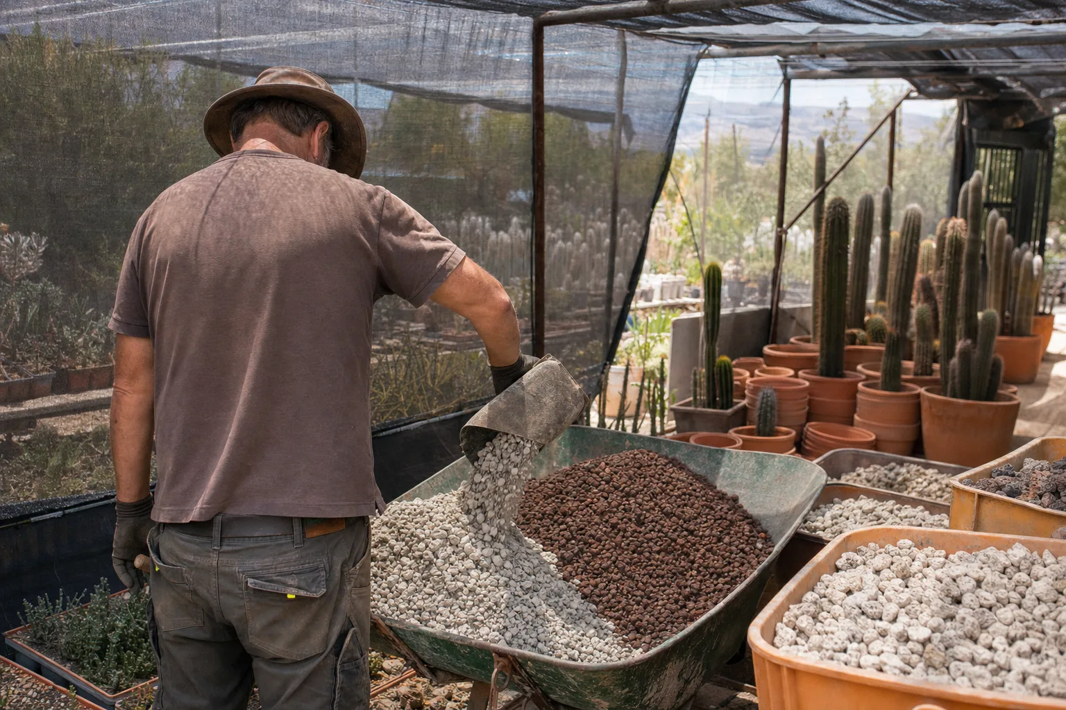 Sustrato mineral para Trichocereus: fórmulas por especie y densidad de cultivo